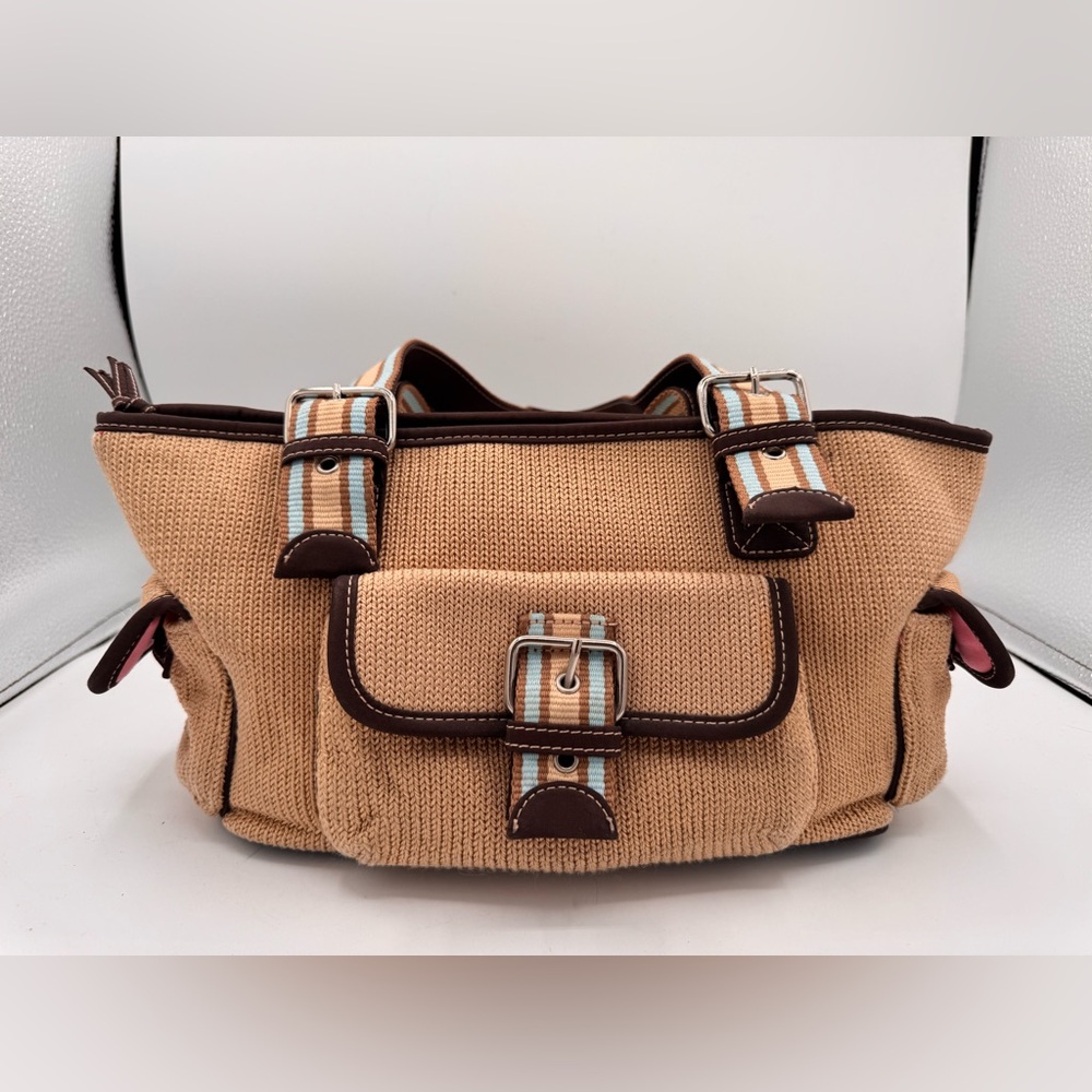 The Sak  Tan, Brown and Baby Blue Shoulder Bag
